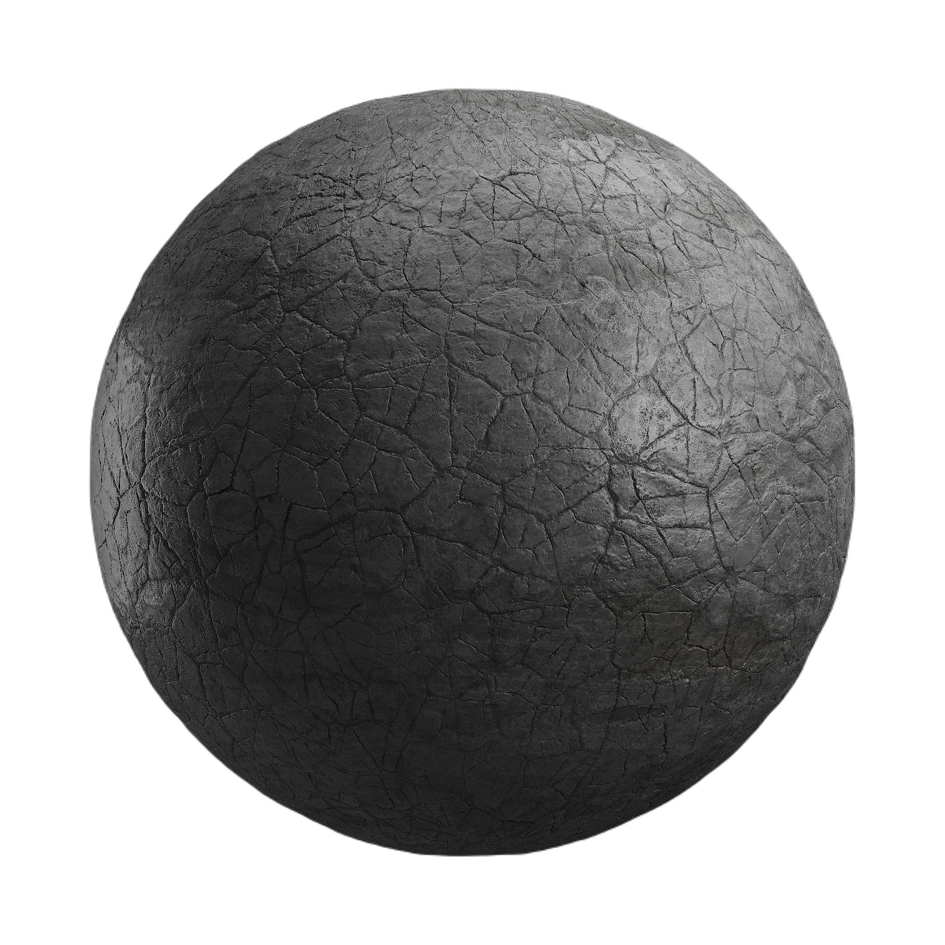 破裂黑色岩石 CGAxis cracked black rock