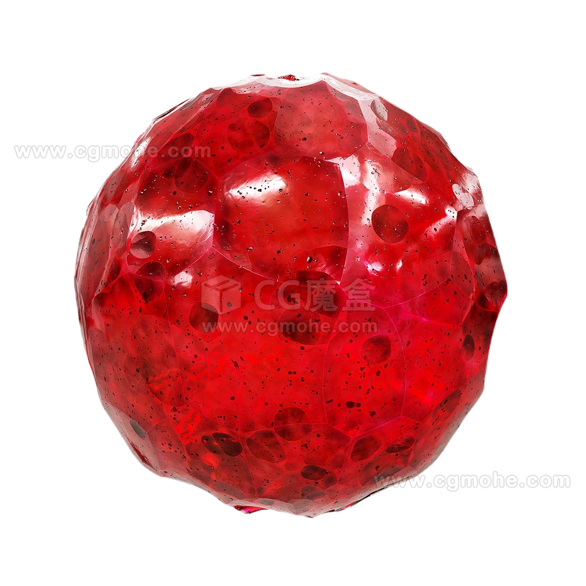 红色水晶1 CGAxis red crystal