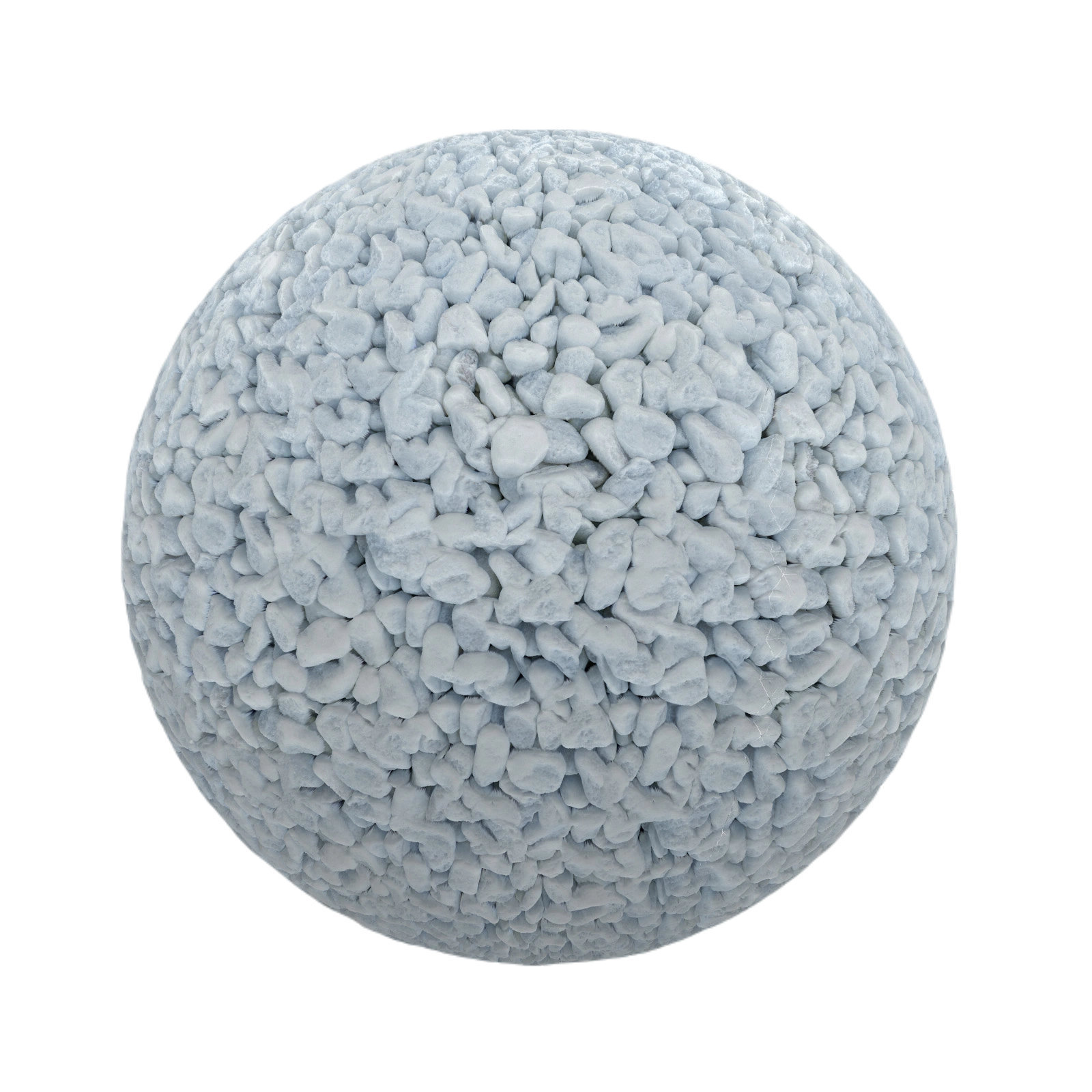 白色鹅卵石 CGAxis white pebbles