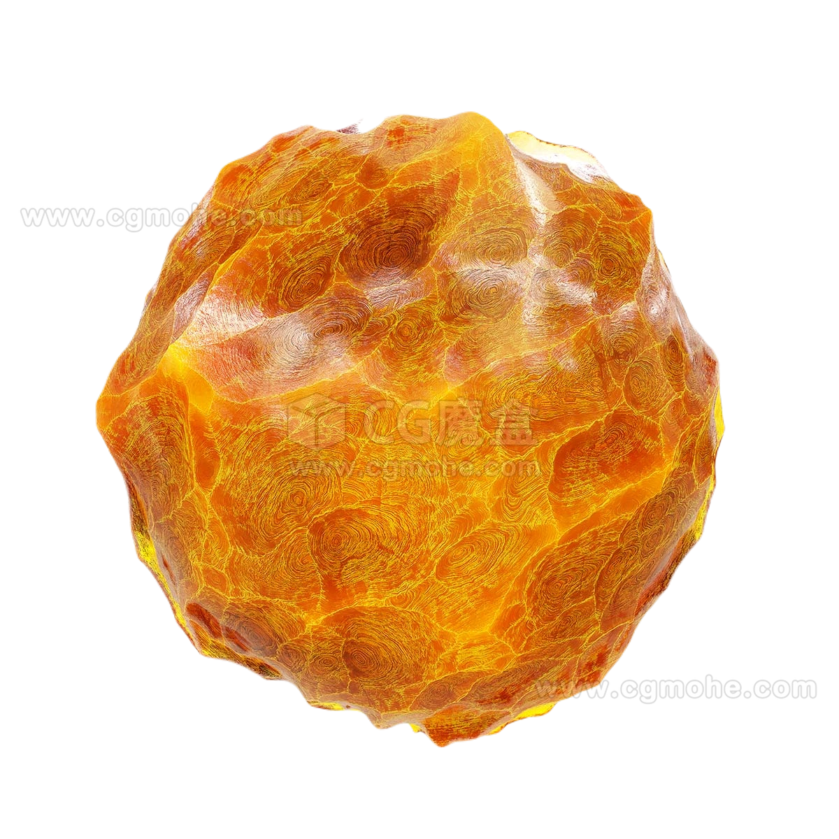 橙色水晶3 CGAxis orange crystal