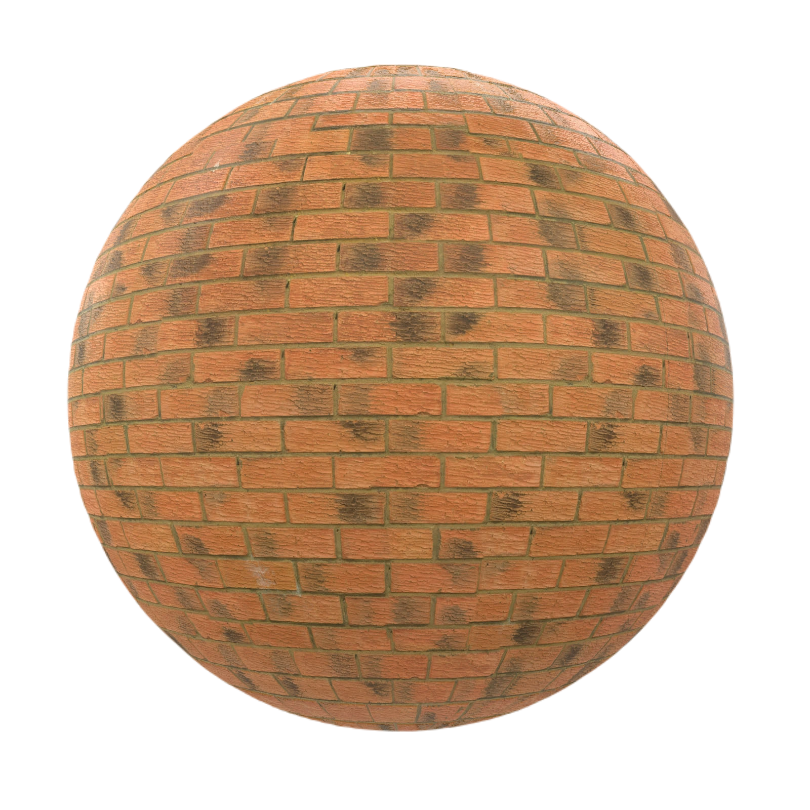 橙色砖墙1 CGAxis orange brick wall