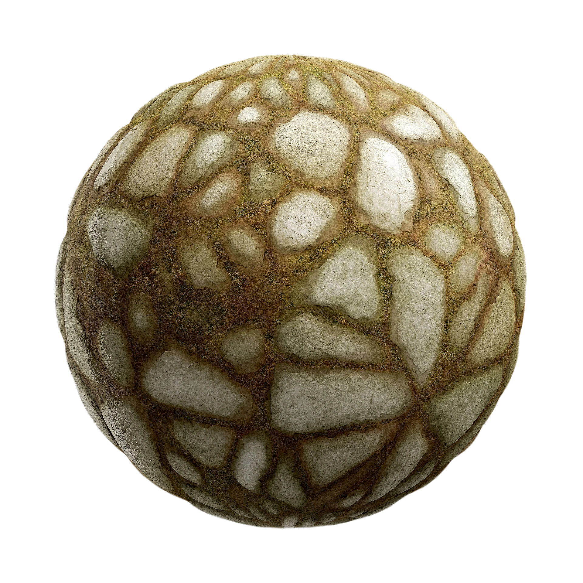 长满青苔的岩石砖块 CGAxis rock tiles with moss