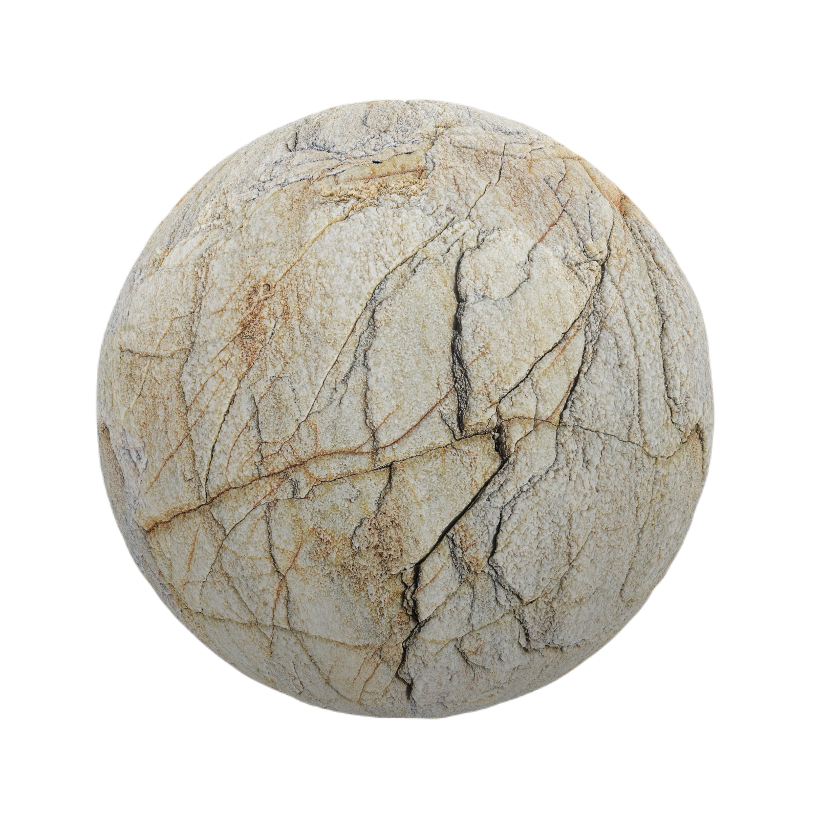破裂的黄色石头 CGAxis cracked yellow stone
