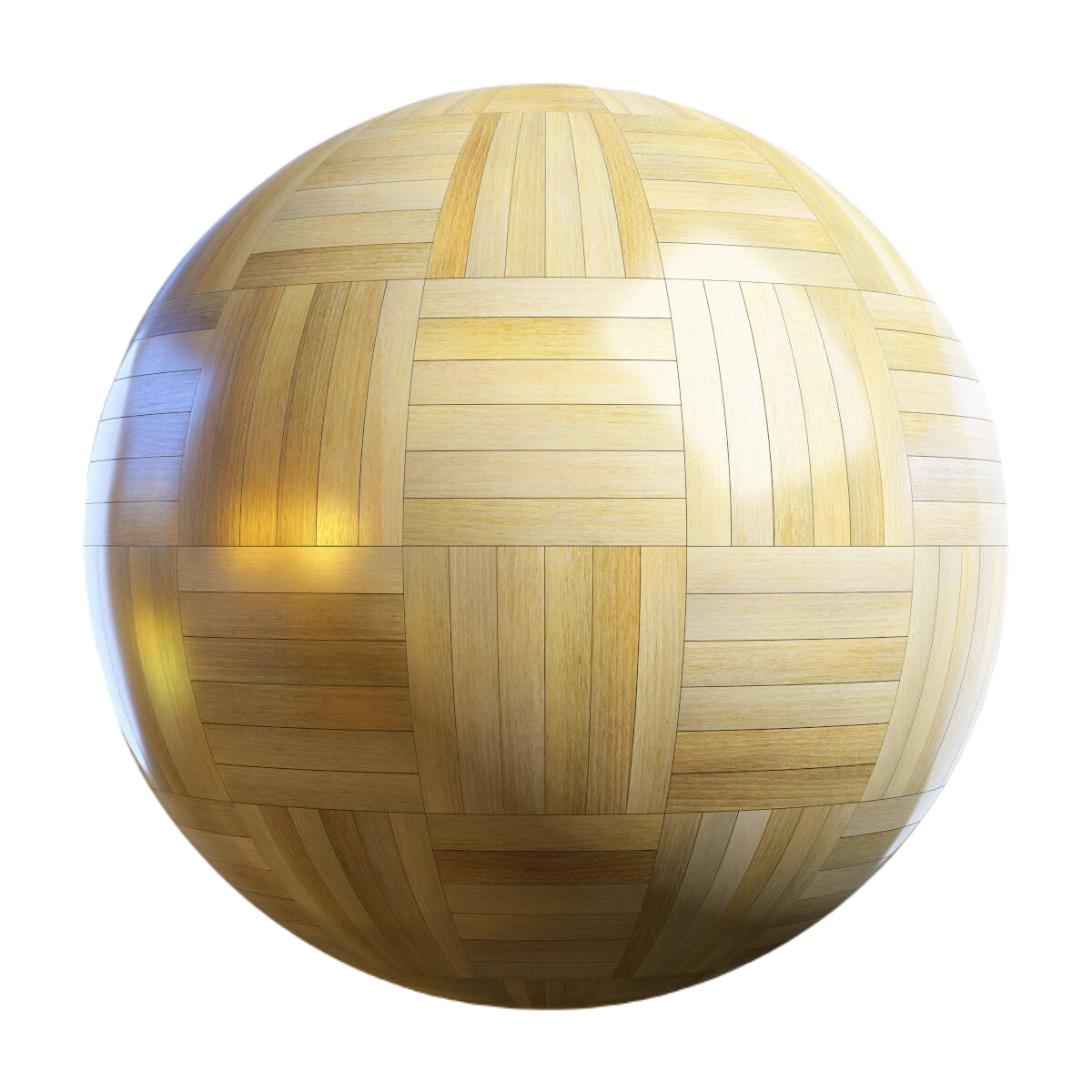 浅色篮子实木复合地板 CGAxis light basket wood parquet
