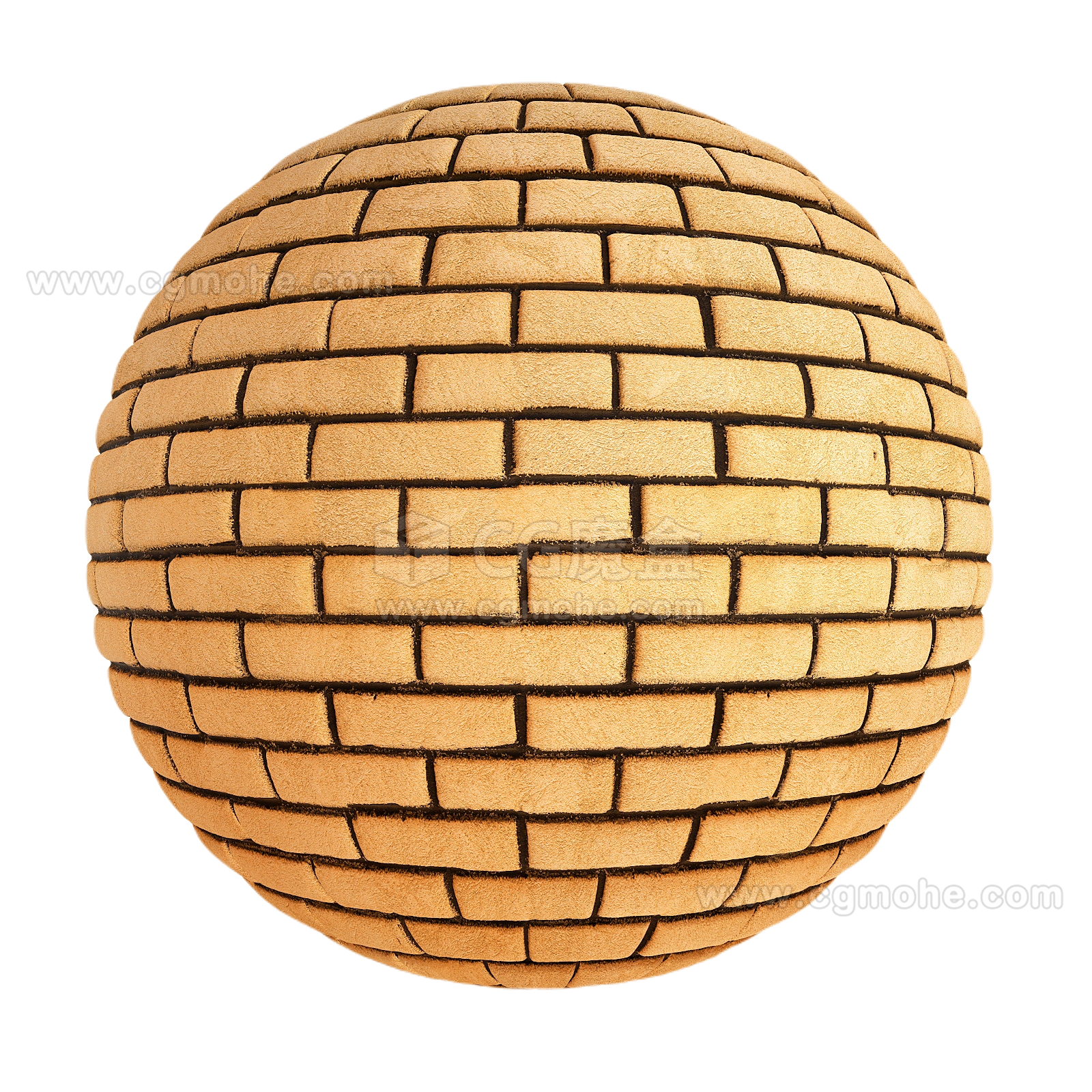 橙色砖墙13 CGAxis orange brick wall