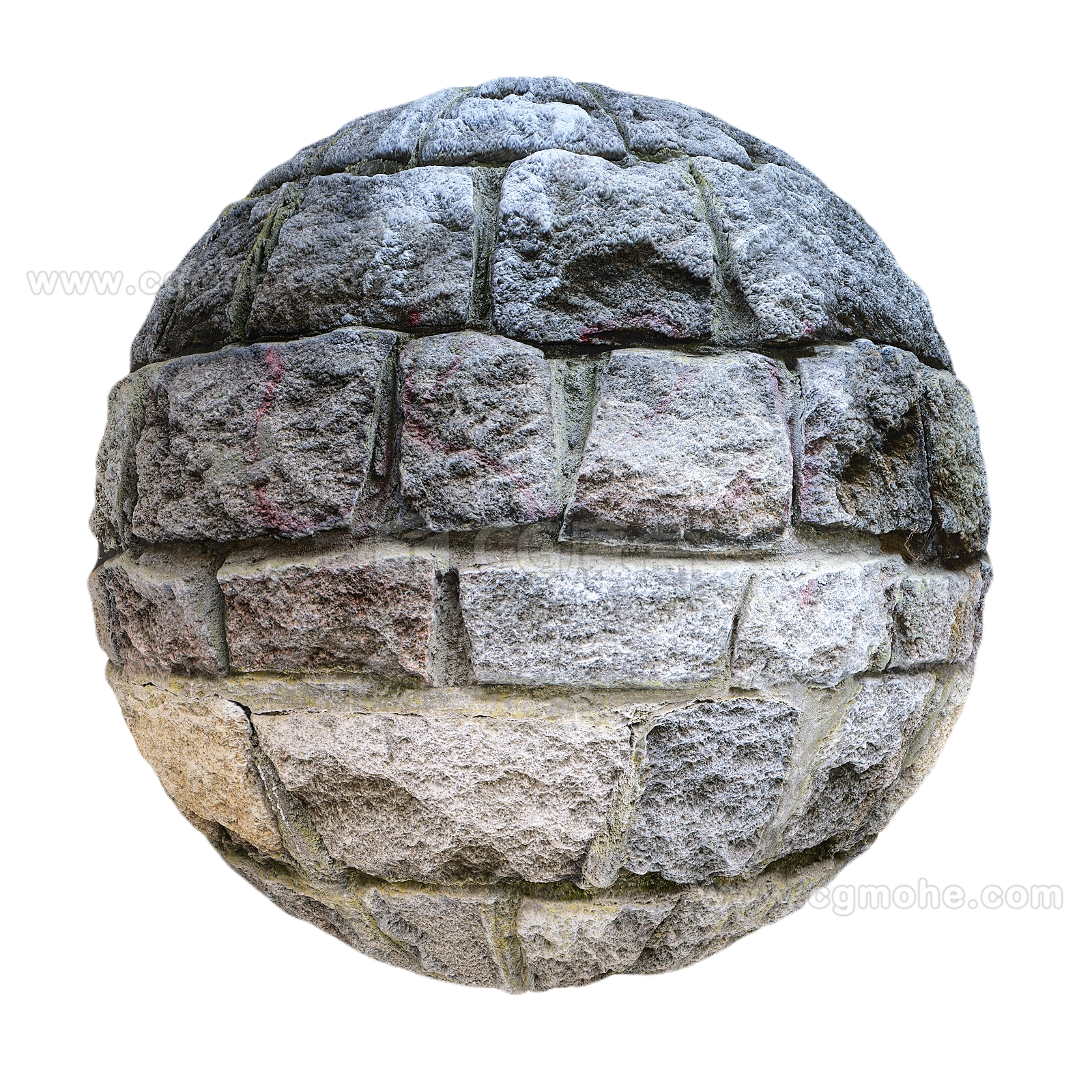 石墙4 CGAxis stone wall