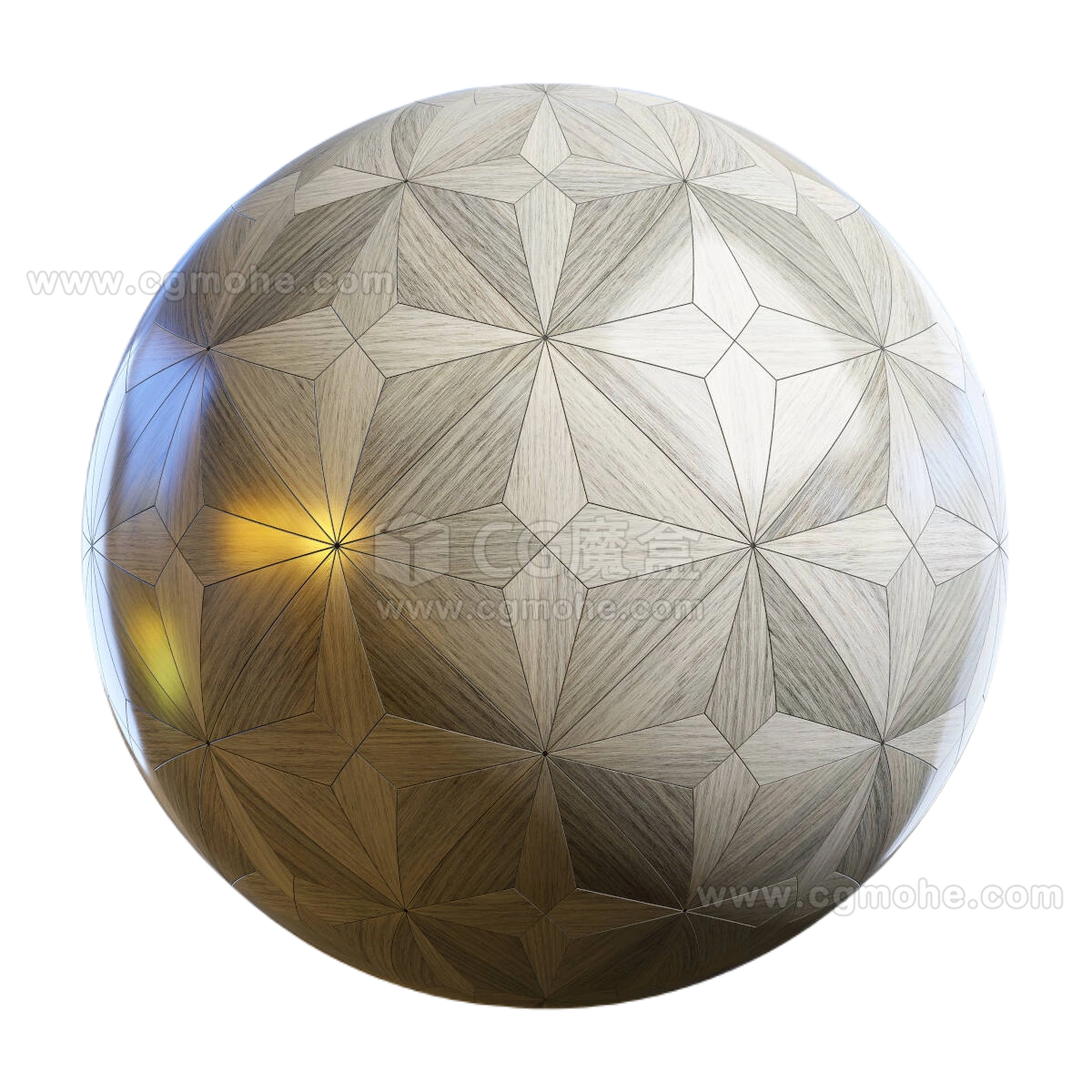 灰色星形实木复合地板02 CGAxis grey star wood parquet