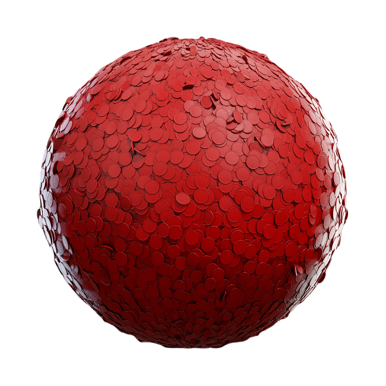 红色塑料令牌 CGAxis red plastic tokens