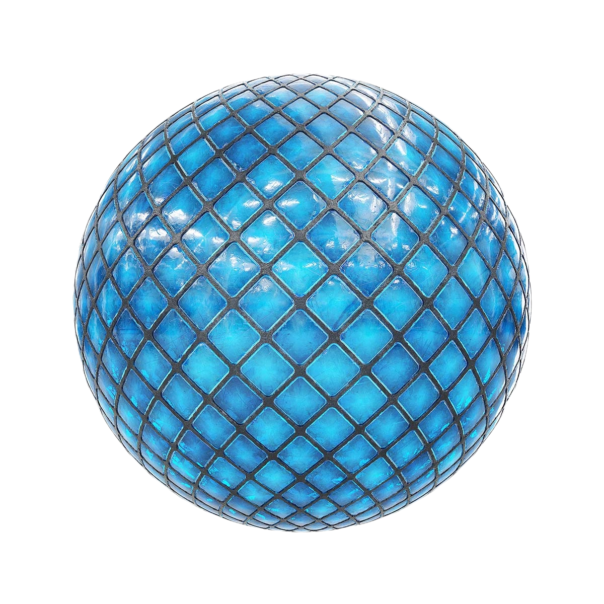 蓝色彩色玻璃1 CGAxis blue stained glass