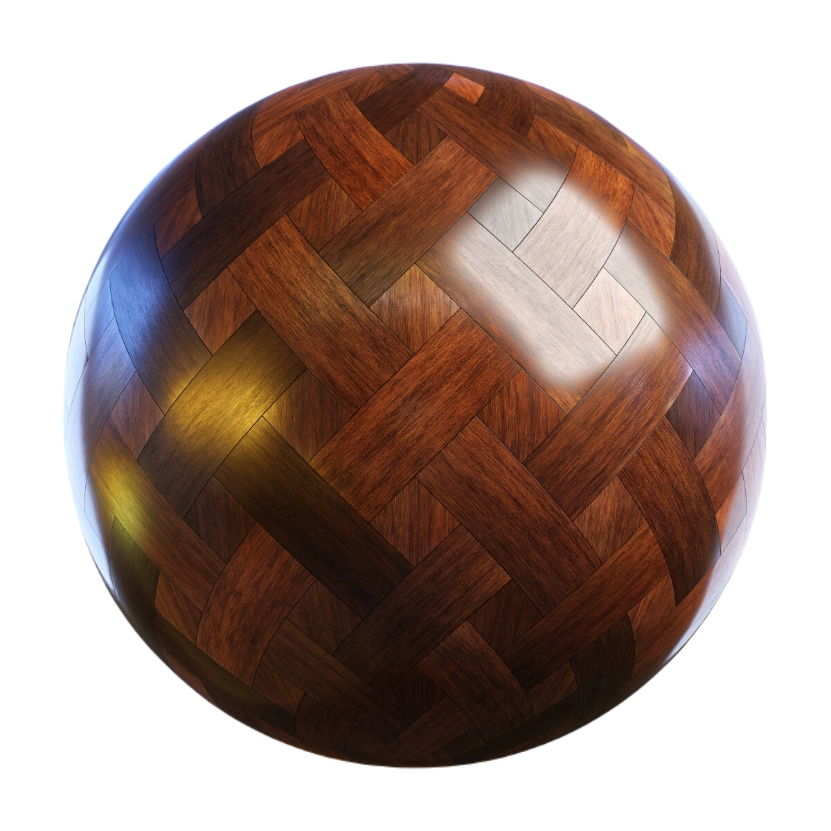 深色篮纹实木复合地板03 CGAxis dark basketweave wood parquet