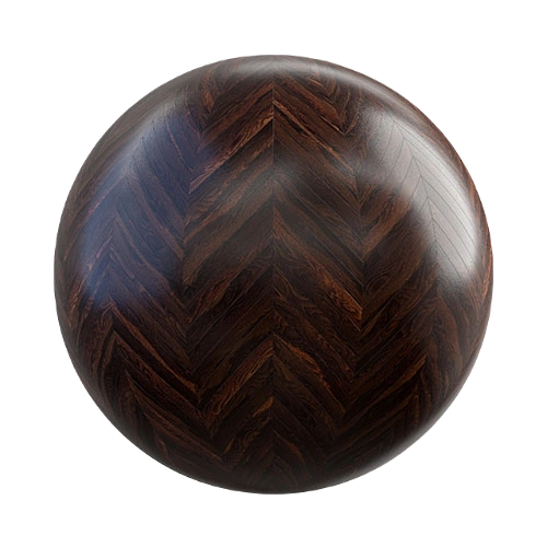 深色山核桃人字形地板 CGAxis dark pecan chevron floor