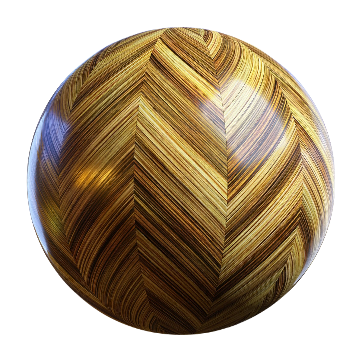 竹子人字形实木复合地板 CGAxis bamboo chevron wood parquet