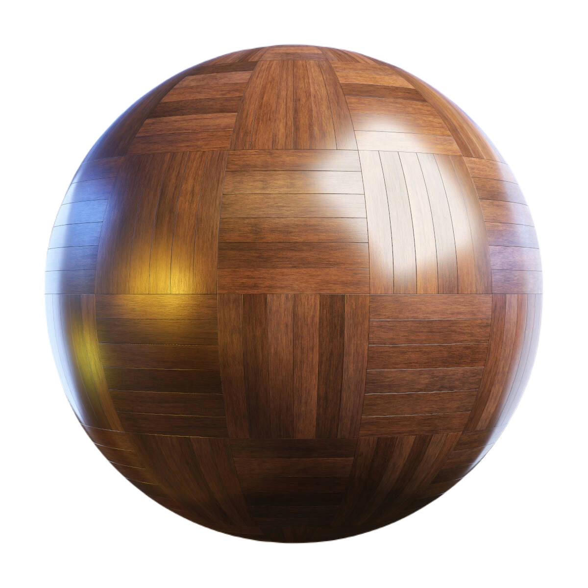 光滑篮子实木复合地板 CGAxis smooth basket wood parquet