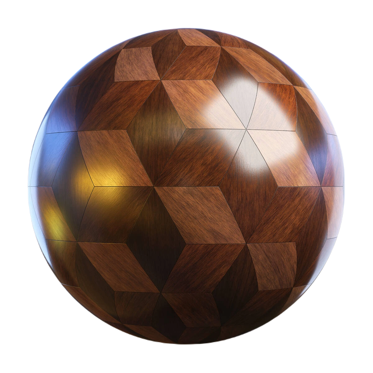 深色立方体实木复合地板04 CGAxis dark cube wood parquet
