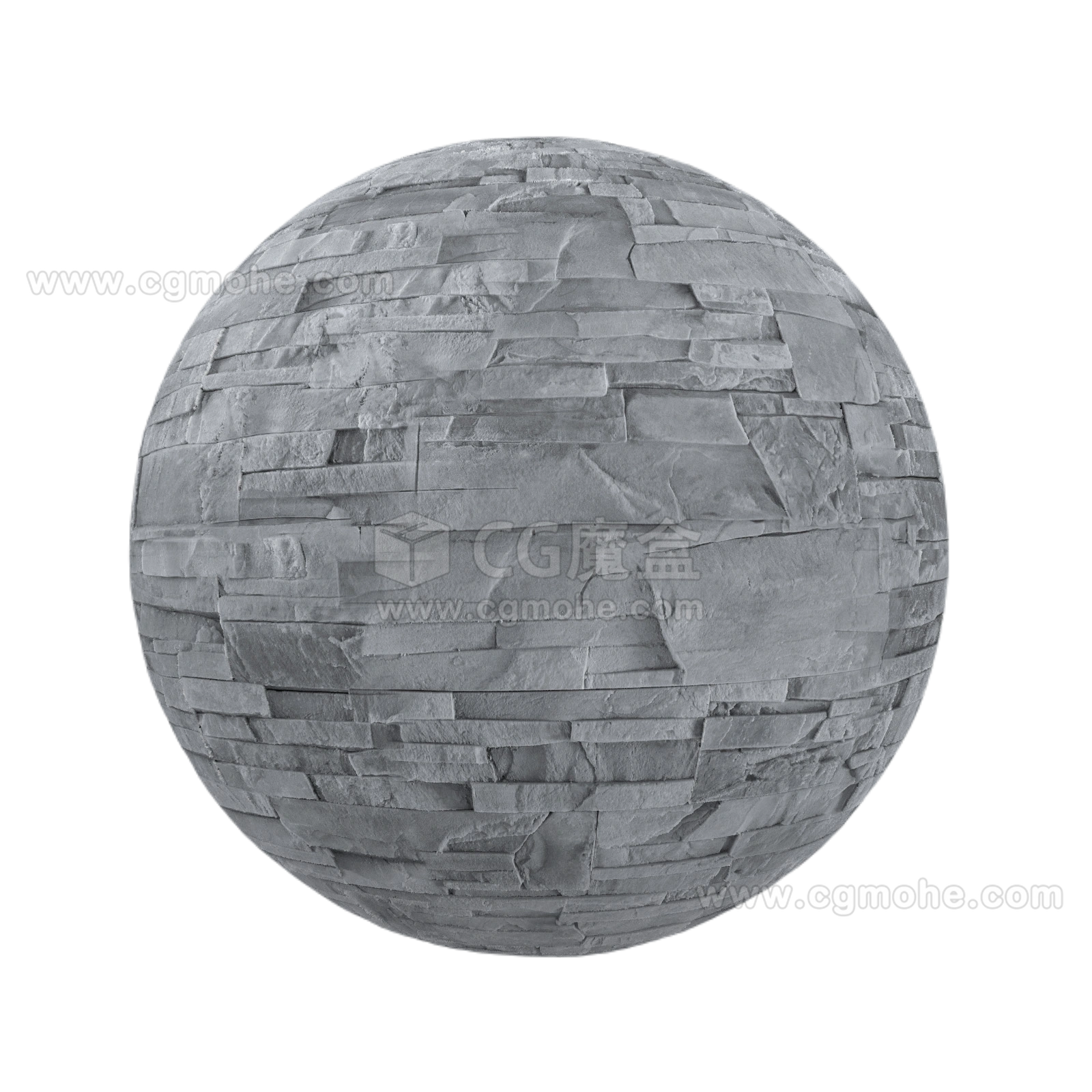 灰色石砖墙02 CGAxis grey stone brick wall
