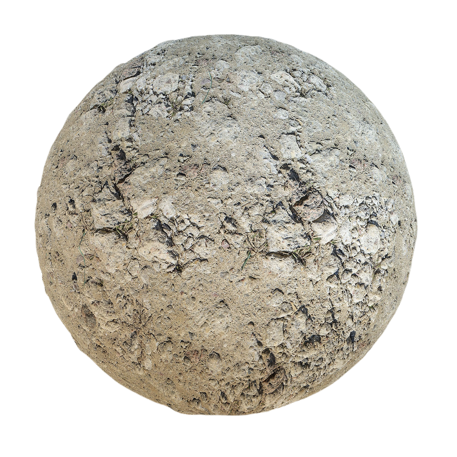 粗糙的混凝土与岩石 CGAxis rough concrete with rocks
