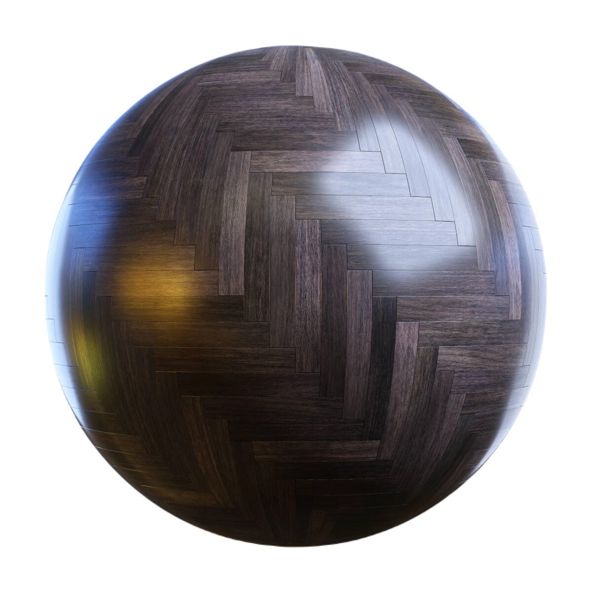 深色人字形实木复合地板03 CGAxis dark herringbone wood parquet
