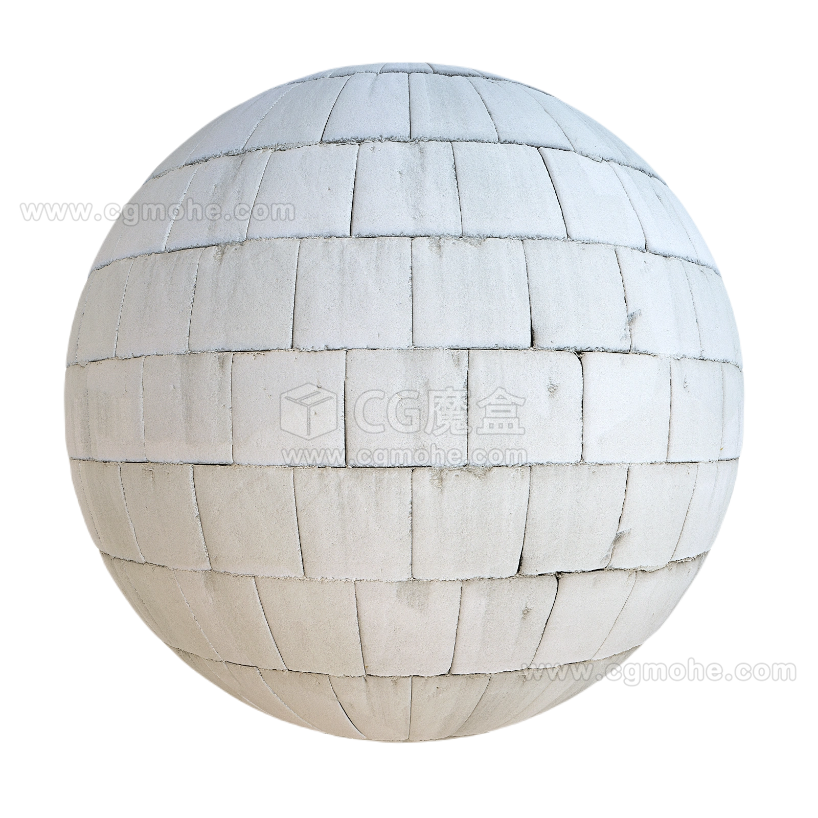 白色砖墙11 CGAxis white brick wall