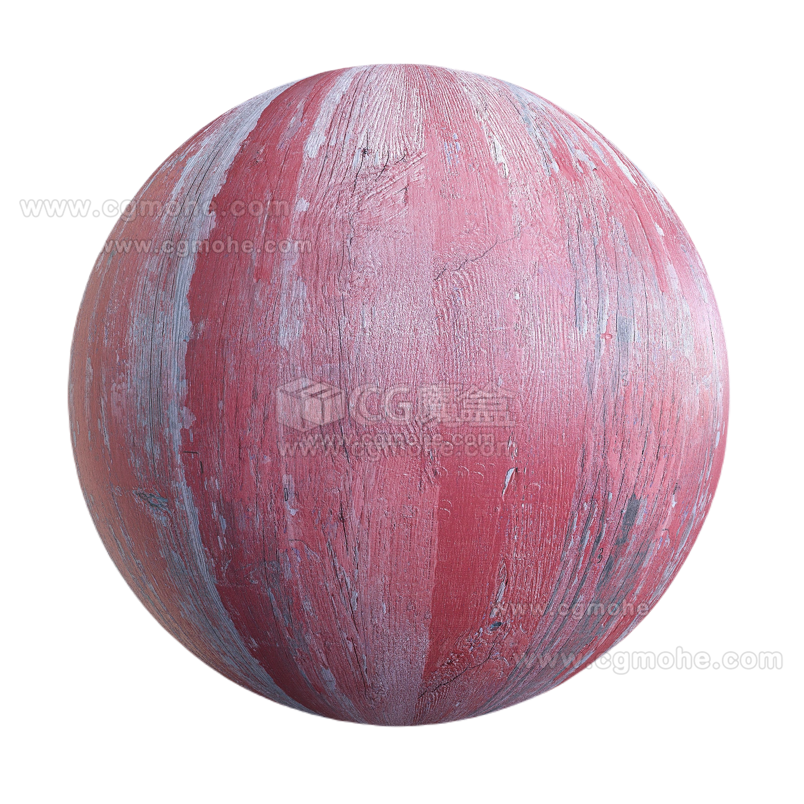 红漆木07 CGAxis red painted wood