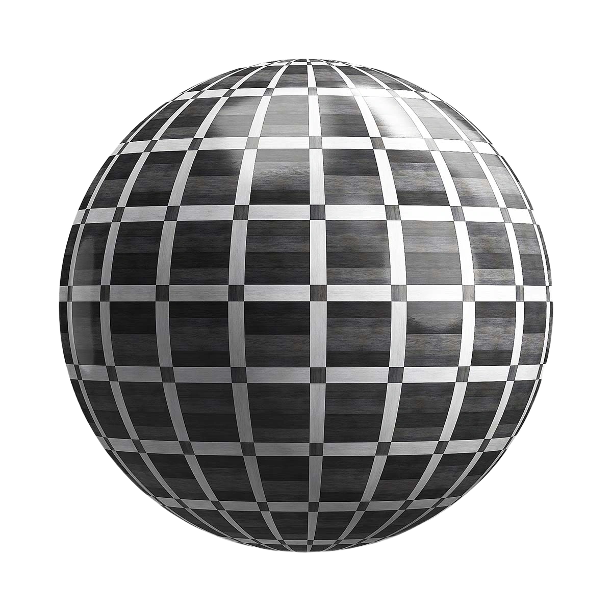 黑白花纹拼花地板 CGAxis black and white mosaic wood parquet