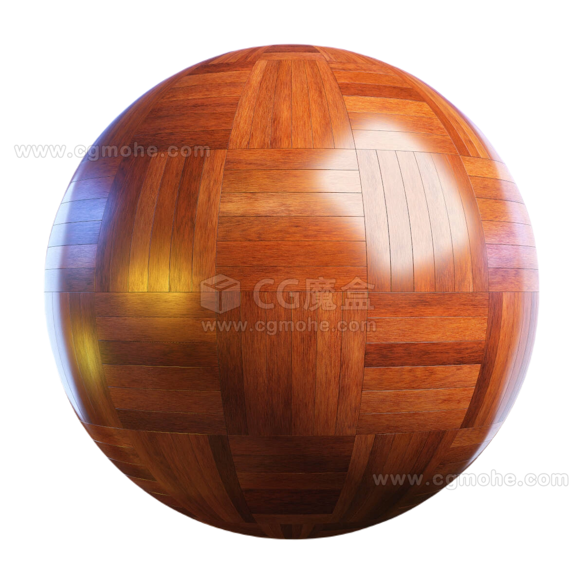 红色篮纹实木复合地板 CGAxis red basket wood parquet