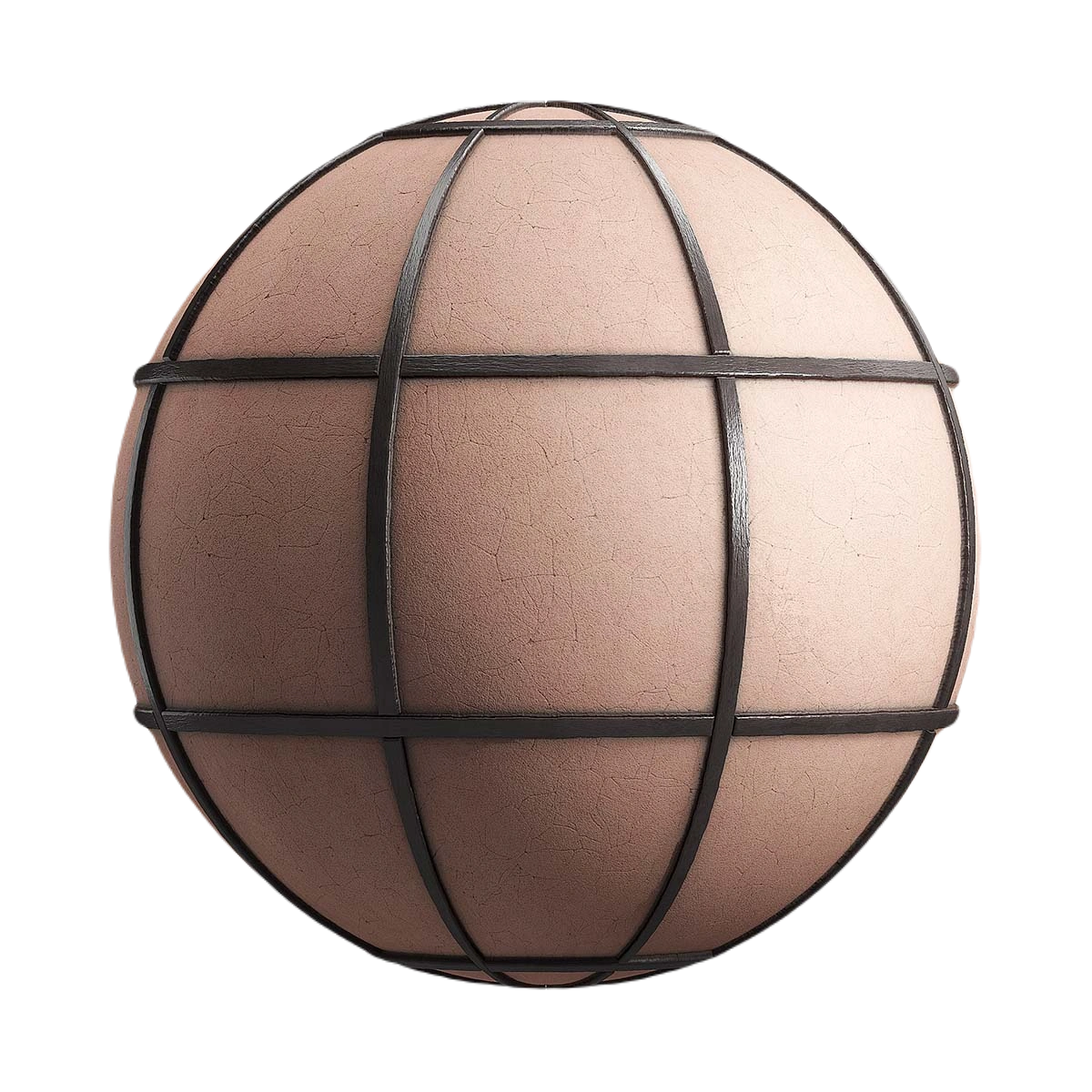 木框粉红色石膏墙 CGAxis pink plaster wall with wooden frame