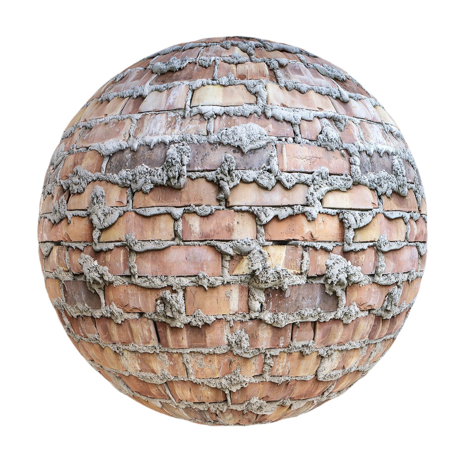 陈旧水泥砖墙 CGAxis old brick wall with cement