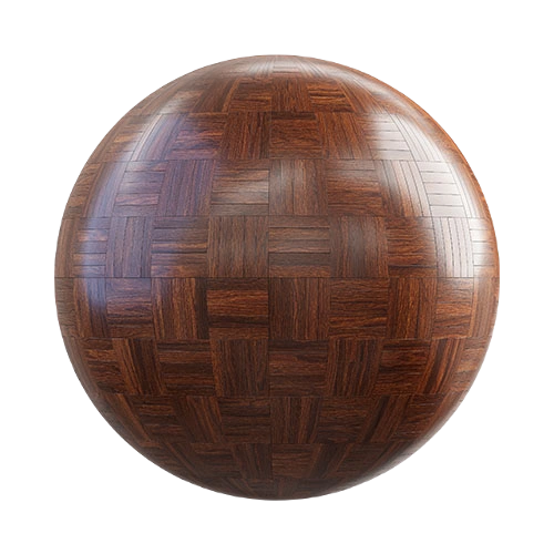 桃花心木篮纹地板 CGAxis mahogany basket floor