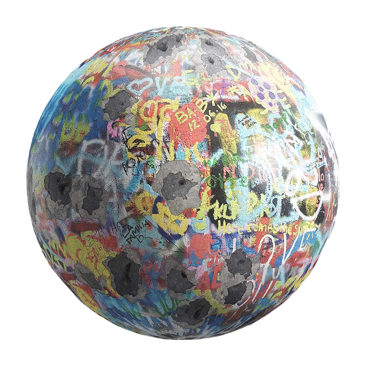 涂鸦墙壁 CGAxis graffiti wall