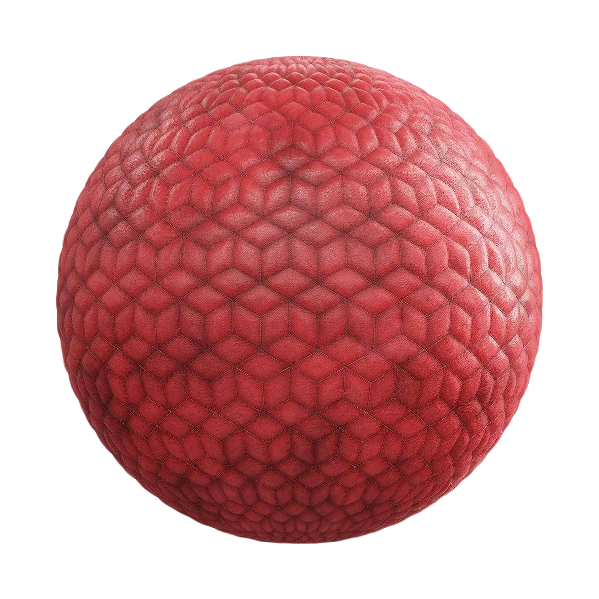 缝制红色皮革2 CGAxis quilted red leather